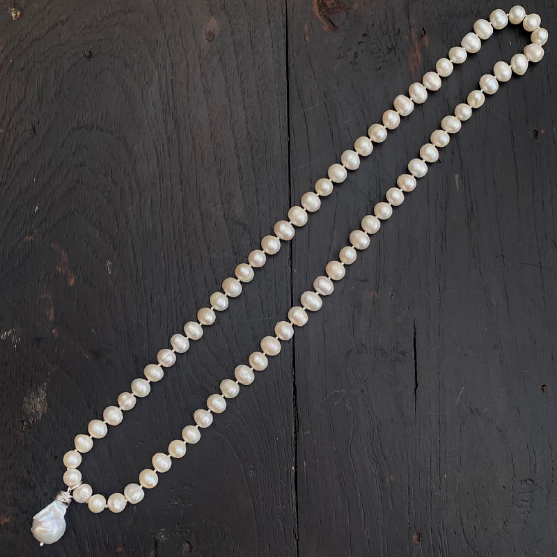 75cm Fresh water and baroque pearl strand