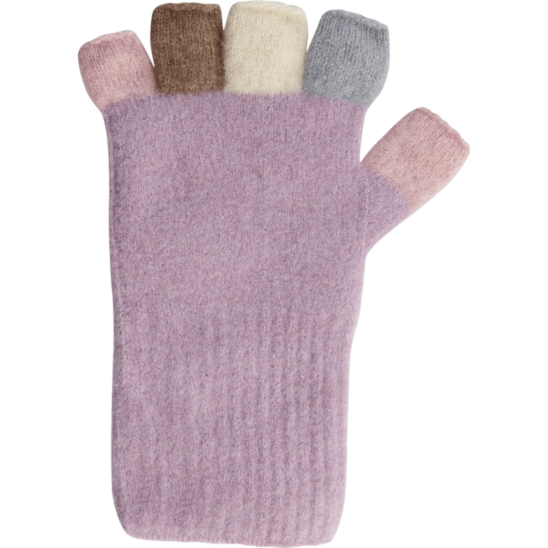 Multi Fingerless Gloves Possum Merino